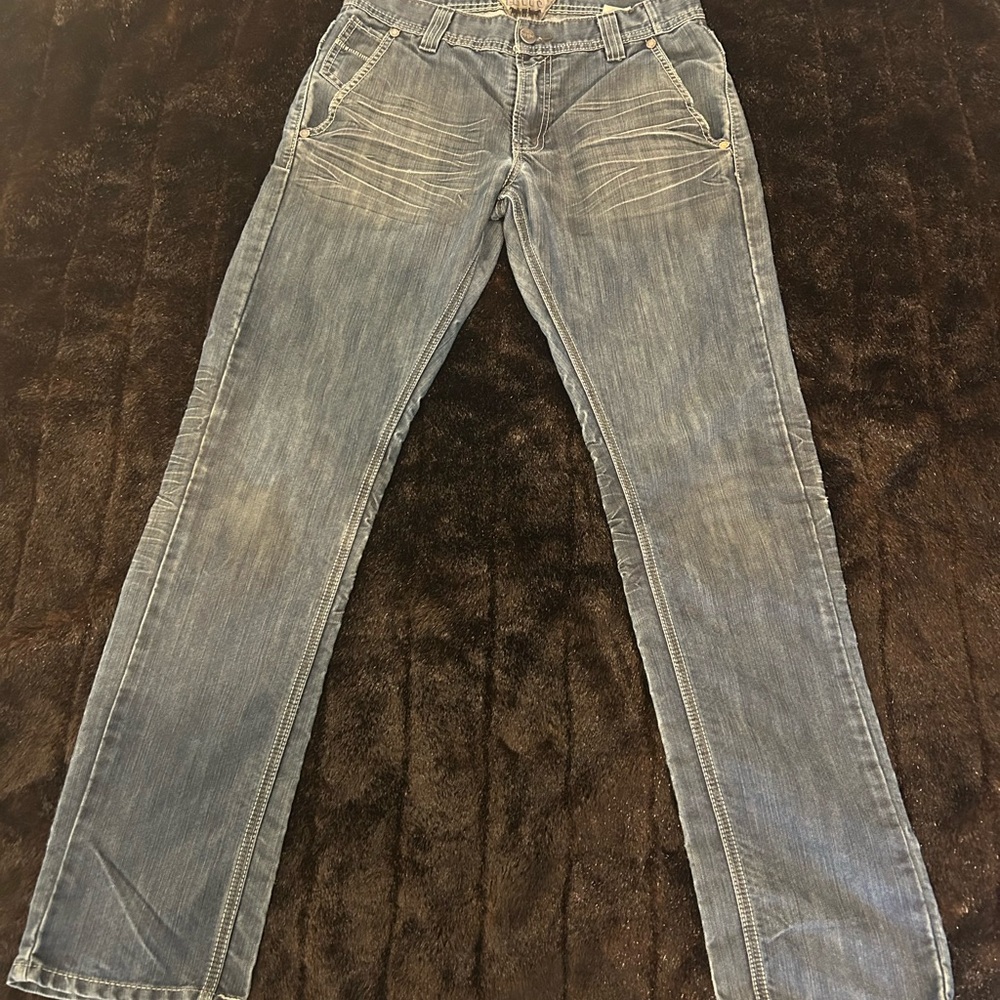 Levi’s 514 Straight Fit Jeans Mens 32x32 Light Wash Blue Classic Denim